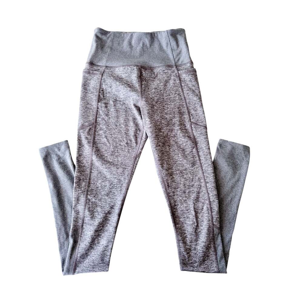 Athleta Exhale Heathered Grey High Rise Leggings Women’s Size XS Athleisure
